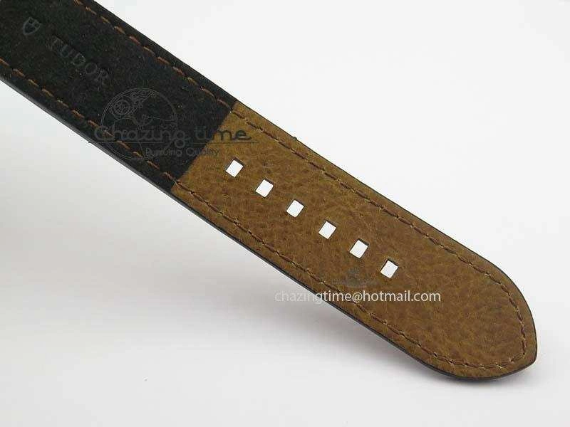 Breathable Heritage Black Bay Bronze ZF 1:1 Best Edition On Aged Brown Leather Strap A2824 V 9783
