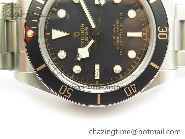 Thermal Heritage Black Bay Fifty-Eight 39mm SS ZF 1:1 Best Edition Black Dial on SS Bracelet A2824 V 9763