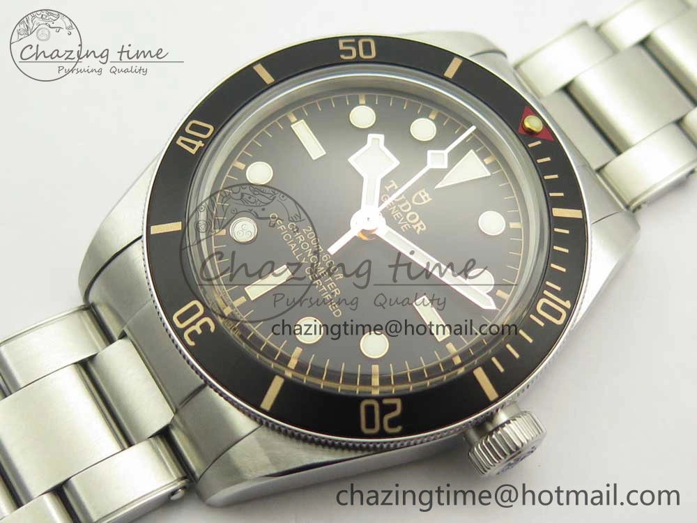 Thermal Heritage Black Bay Fifty-Eight 39mm SS ZF 1:1 Best Edition Black Dial on SS Bracelet A2824 V 9763