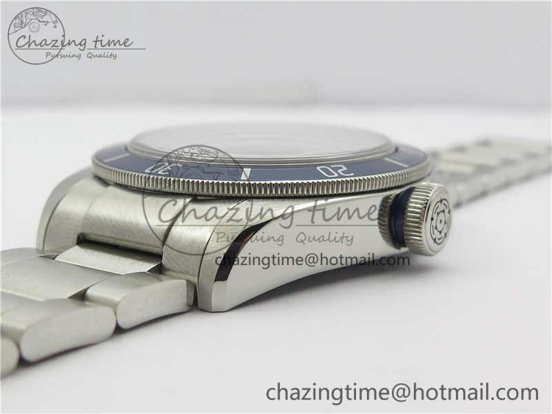 EasyCare Heritage Black Bay M79230B-0008 SS ZF 1:1 Best Edition Blue Bezel Black Dial on SS Bracelet A2824 (Free box) 9761