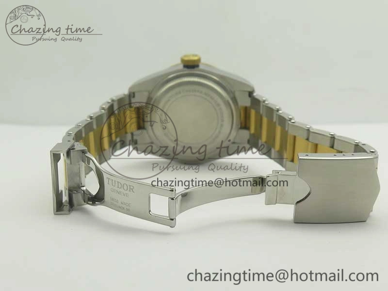 TopPick Heritage Black Bay S&G 2017 ZF 1:1 Best Edition On SS YG Bracelet A2824 ( Free Nylon Strap) 9767