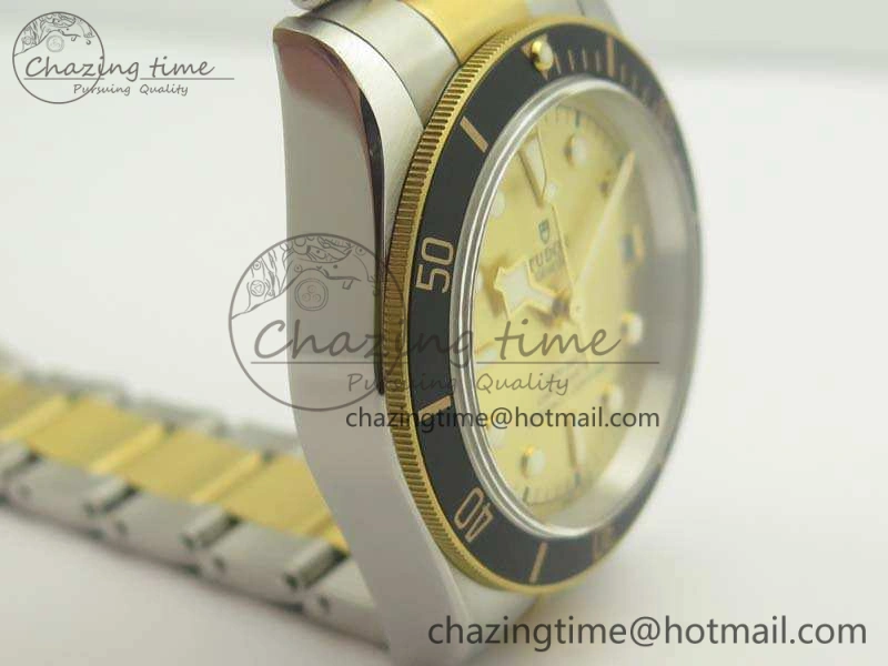 ZipUp Heritage Black Bay SS YG 2017 ZF 1:1 Best Edition Gold Dial On SS Bracelet A 9770