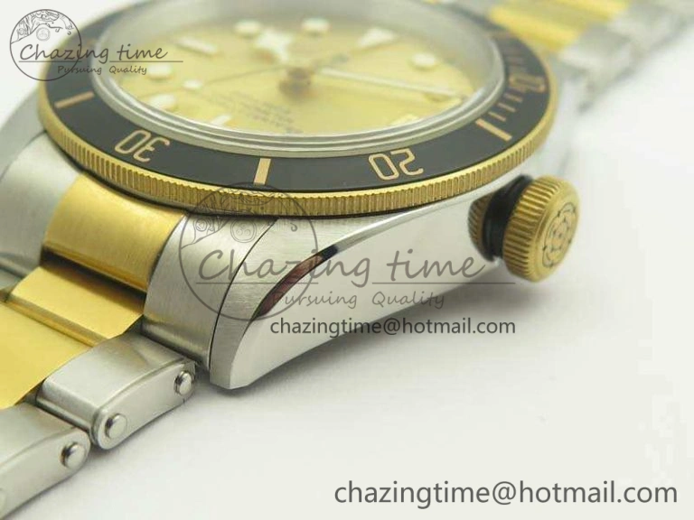 ZipUp Heritage Black Bay SS YG 2017 ZF 1:1 Best Edition Gold Dial On SS Bracelet A 9770