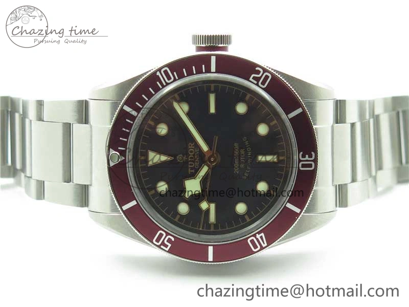 Colorful Heritage Black Bay ZF 1:1 Best Edition on Bracelet A2824 ( Red ) 9755