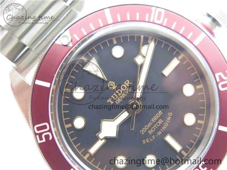 Colorful Heritage Black Bay ZF 1:1 Best Edition on Bracelet A2824 ( Red ) 9755