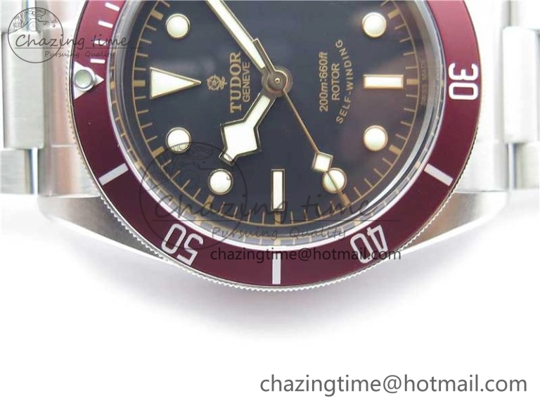 Colorful Heritage Black Bay ZF 1:1 Best Edition on Bracelet A2824 ( Red ) 9755
