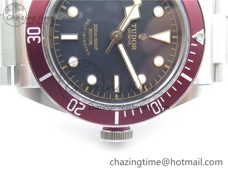 Colorful Heritage Black Bay ZF 1:1 Best Edition on Bracelet A2824 ( Red ) 9755