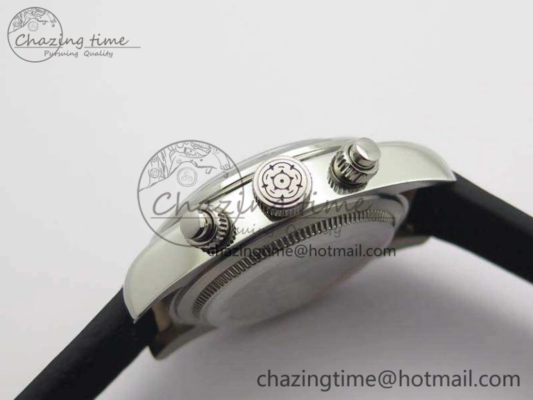 SmoothTexture Heritage Chrono 79350 SS Best Edition Black Dial On Leather Strap A 9771