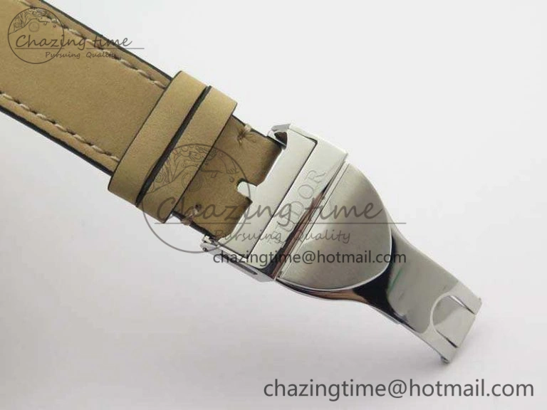 SmoothTexture Heritage Chrono 79350 SS Best Edition Black Dial On Leather Strap A 9771