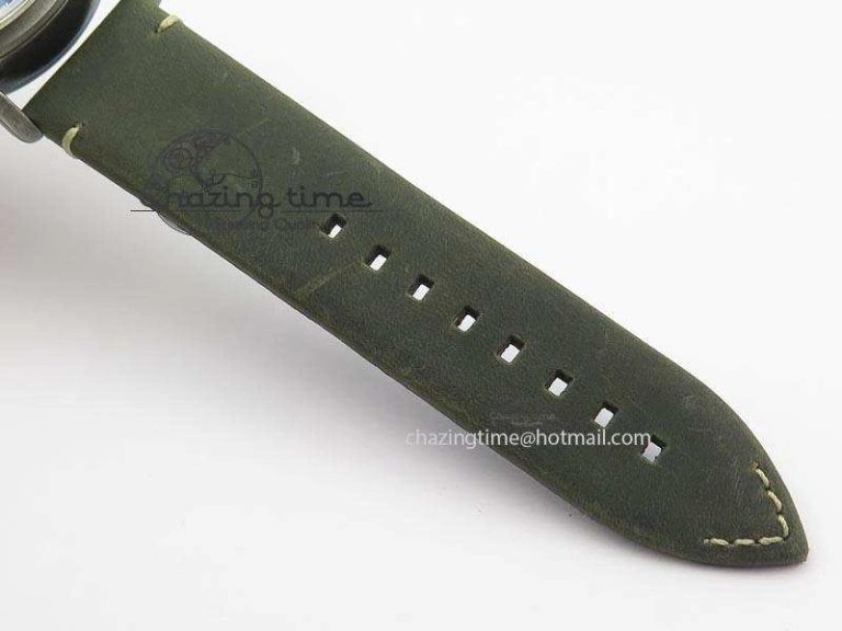 Youthful Heritage Pilot Ton-Up Aged SS Case V6F 1:1 Best Edition On Green Nubuck Strap A 10037