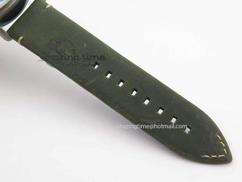 Youthful Heritage Pilot Ton-Up Aged SS Case V6F 1:1 Best Edition On Green Nubuck Strap A 10037