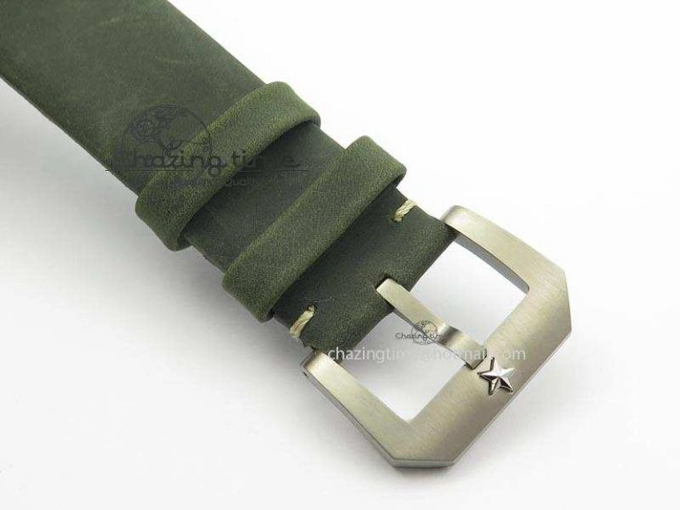 Youthful Heritage Pilot Ton-Up Aged SS Case V6F 1:1 Best Edition On Green Nubuck Strap A 10037