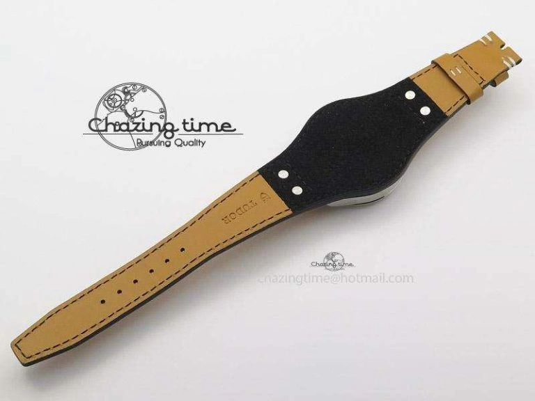Heritage Ranger SS Black Dial on Brown Leather Strap A QuickDry 9801