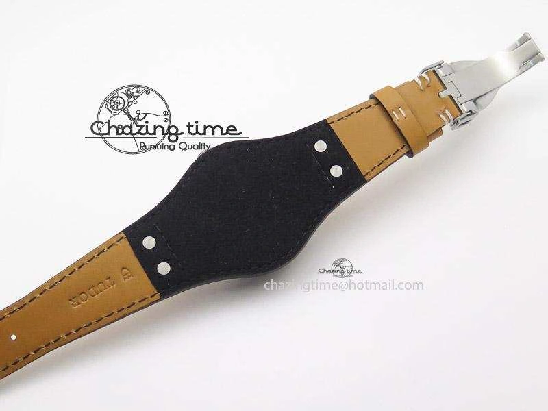 Heritage Ranger SS Black Dial on Brown Leather Strap A QuickDry 9801