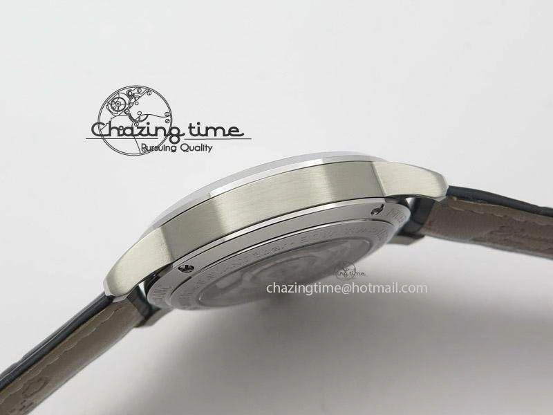 MoistureWicking Heritage Spirit Moonphase SS Silver Dial SS Markers On Black Leather Strap MIYOTA 7626