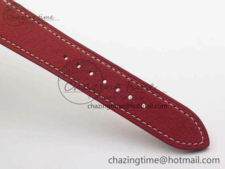 Heure H Ladies SS MKF 1:1 Best Edition White Dial On Leather Strap Swiss Quartz Flexible 6667