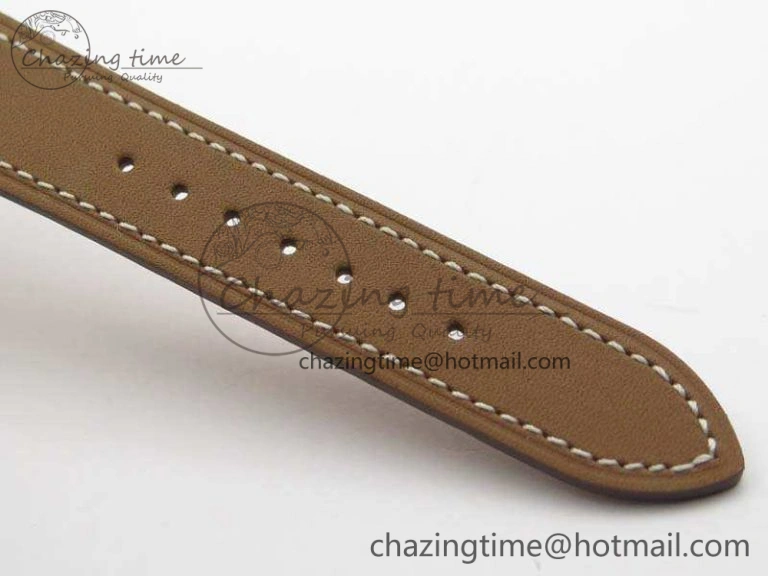 Heure H Ladies SS MKF 1:1 Best Edition White Dial On Leather Strap Swiss Quartz Flexible 6667