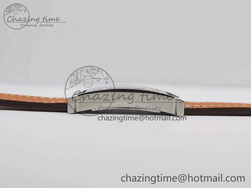 Heure H Ladies SS MKF 1:1 Best Edition White Dial On Leather Strap Swiss Quartz Flexible 6667