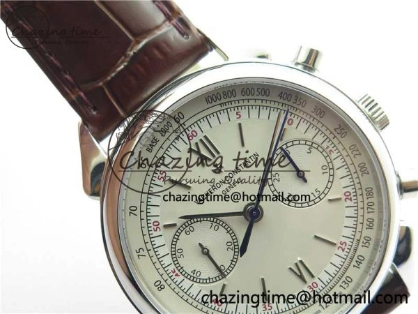 StreetReady Historiques 5000H SS OXF White Dial on Brown Leather Strap A 9910