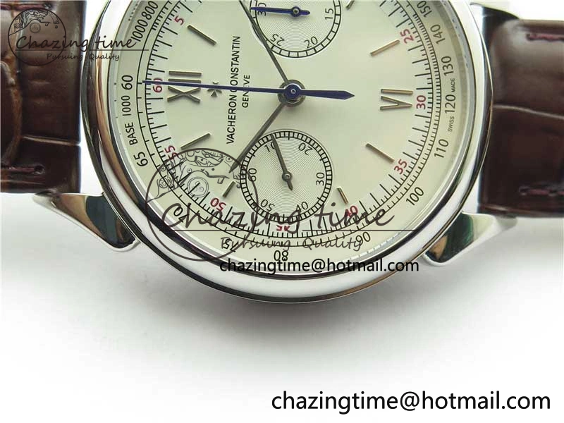 StreetReady Historiques 5000H SS OXF White Dial on Brown Leather Strap A 9910