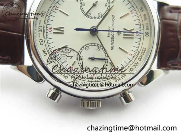 StreetReady Historiques 5000H SS OXF White Dial on Brown Leather Strap A 9910