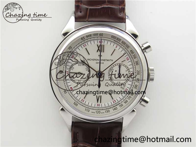 StreetReady Historiques 5000H SS OXF White Dial on Brown Leather Strap A 9910