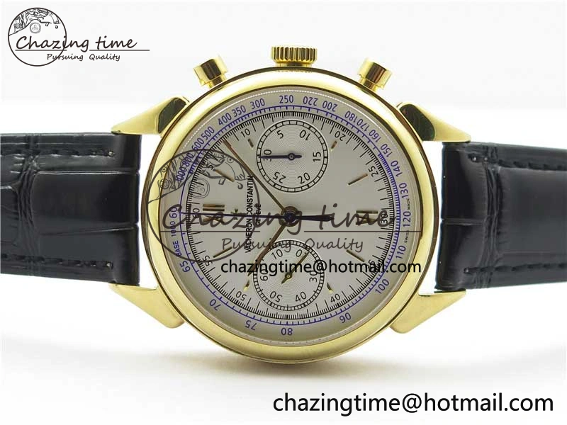 GoAnywhere Historiques 5000H YG AIF White Dial on Black Leather Strap A 9913