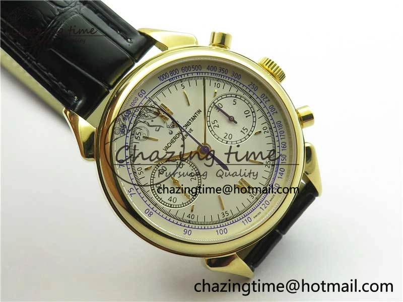GoAnywhere Historiques 5000H YG AIF White Dial on Black Leather Strap A 9913