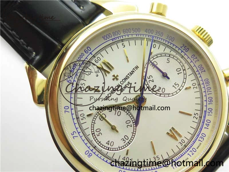 GoAnywhere Historiques 5000H YG AIF White Dial on Black Leather Strap A 9913
