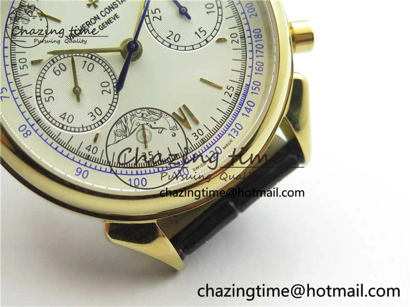 GoAnywhere Historiques 5000H YG AIF White Dial on Black Leather Strap A 9913
