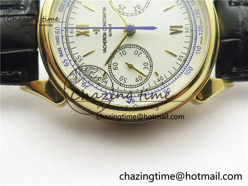 GoAnywhere Historiques 5000H YG AIF White Dial on Black Leather Strap A 9913