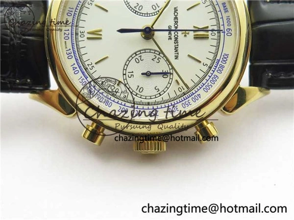 GoAnywhere Historiques 5000H YG AIF White Dial on Black Leather Strap A 9913