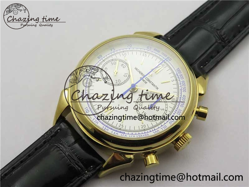 GoAnywhere Historiques 5000H YG AIF White Dial on Black Leather Strap A 9913