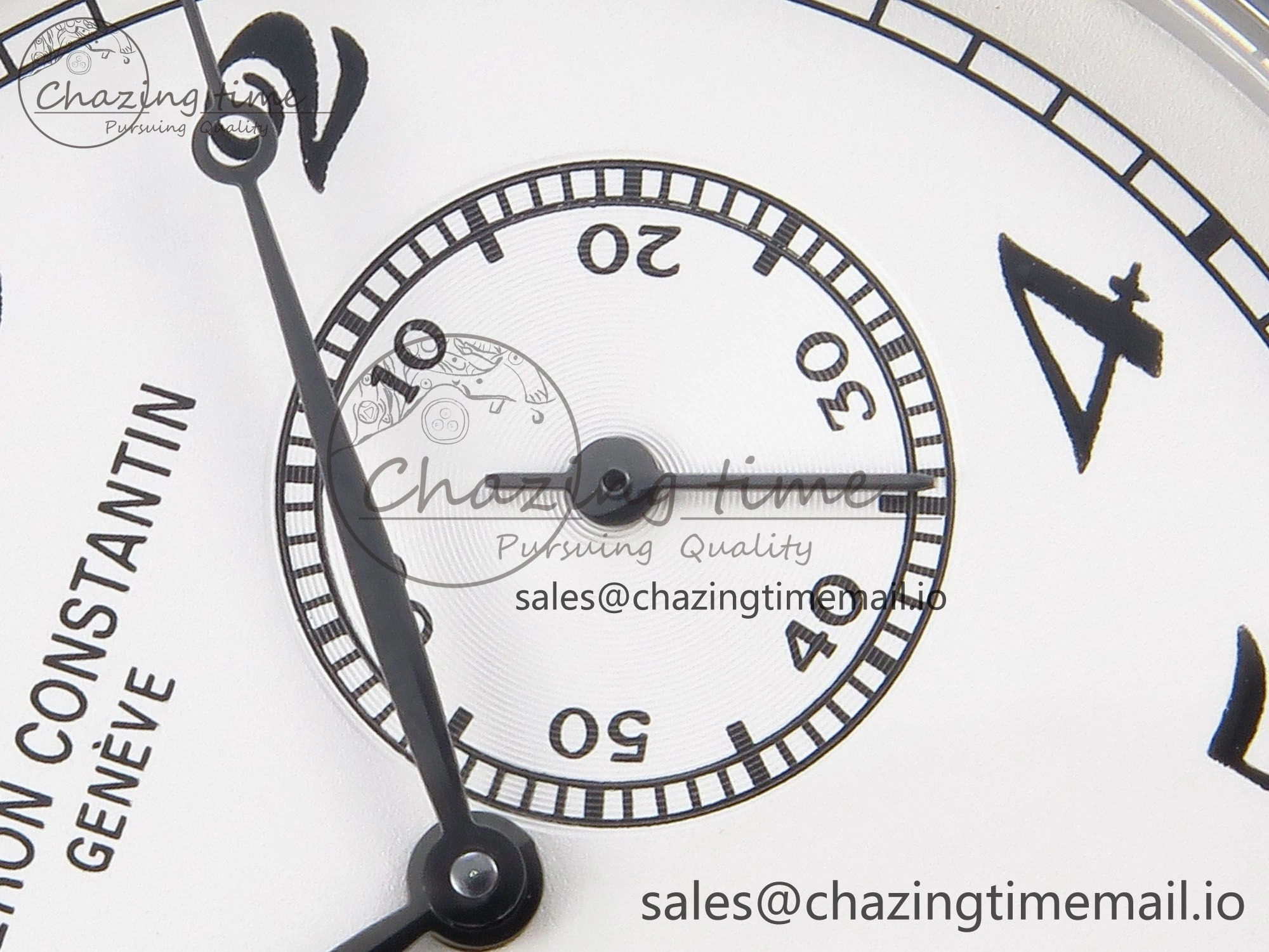 Trendsetting Historiques 82035 000G-B735 40mm SS AIF Best Edition White Dial on Black Leather Strap A 9826