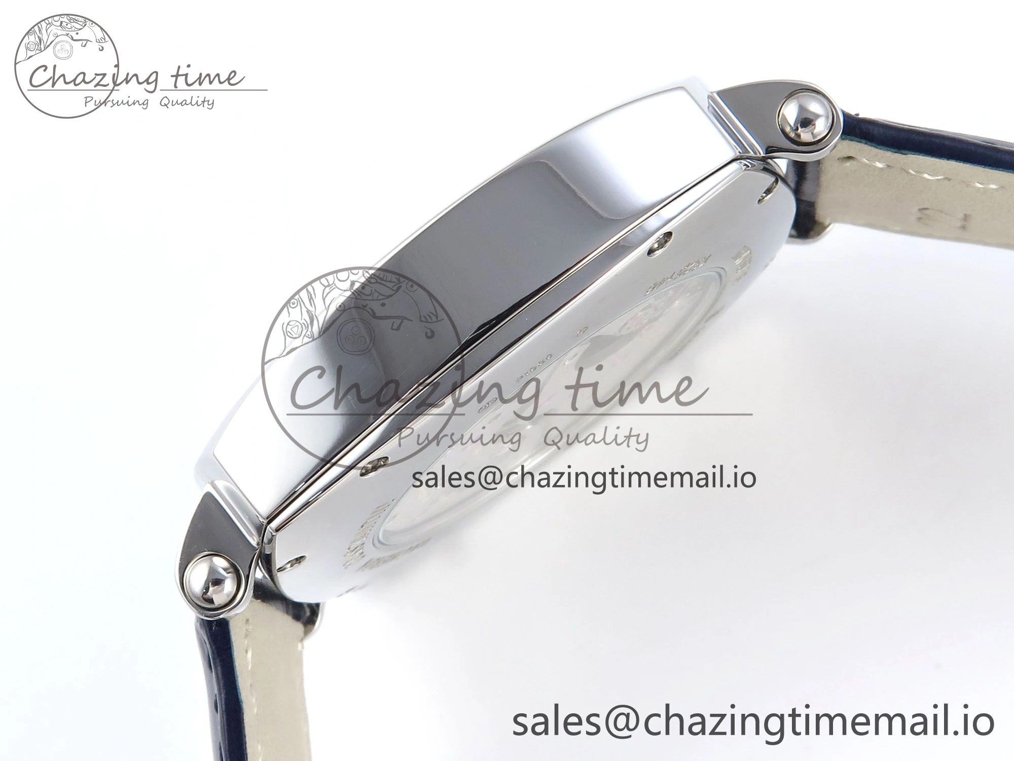 Historiques 82035 000G-B735 40mm SS AIF Best Edition White Dial on Blue Leather Strap A SunProtective 9823