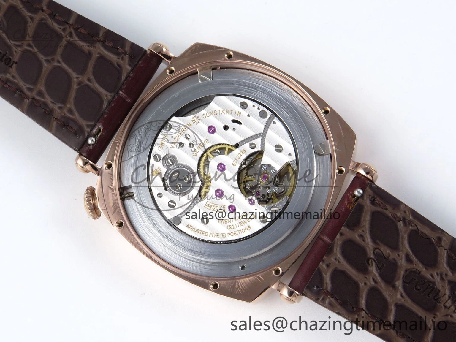 Functional Historiques 82035 000R-9359 40mm RG AIF Best Edition White Dial on Brown Leather Strap A 9819