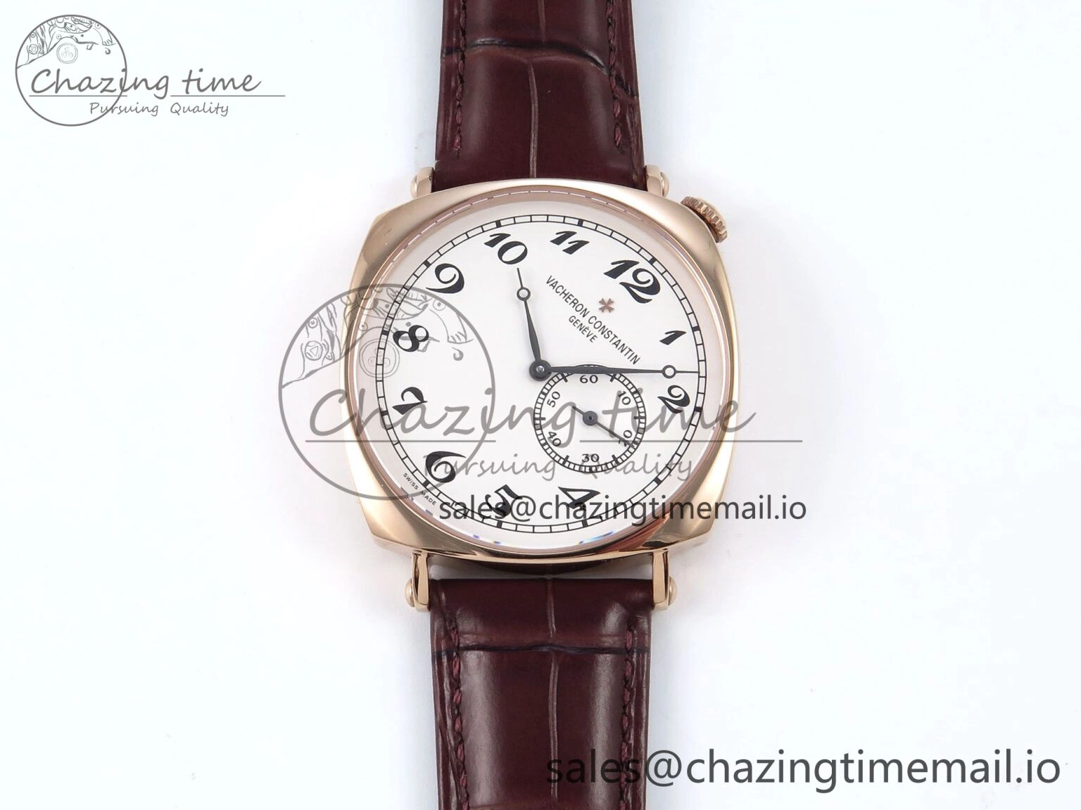 Functional Historiques 82035 000R-9359 40mm RG AIF Best Edition White Dial on Brown Leather Strap A 9819