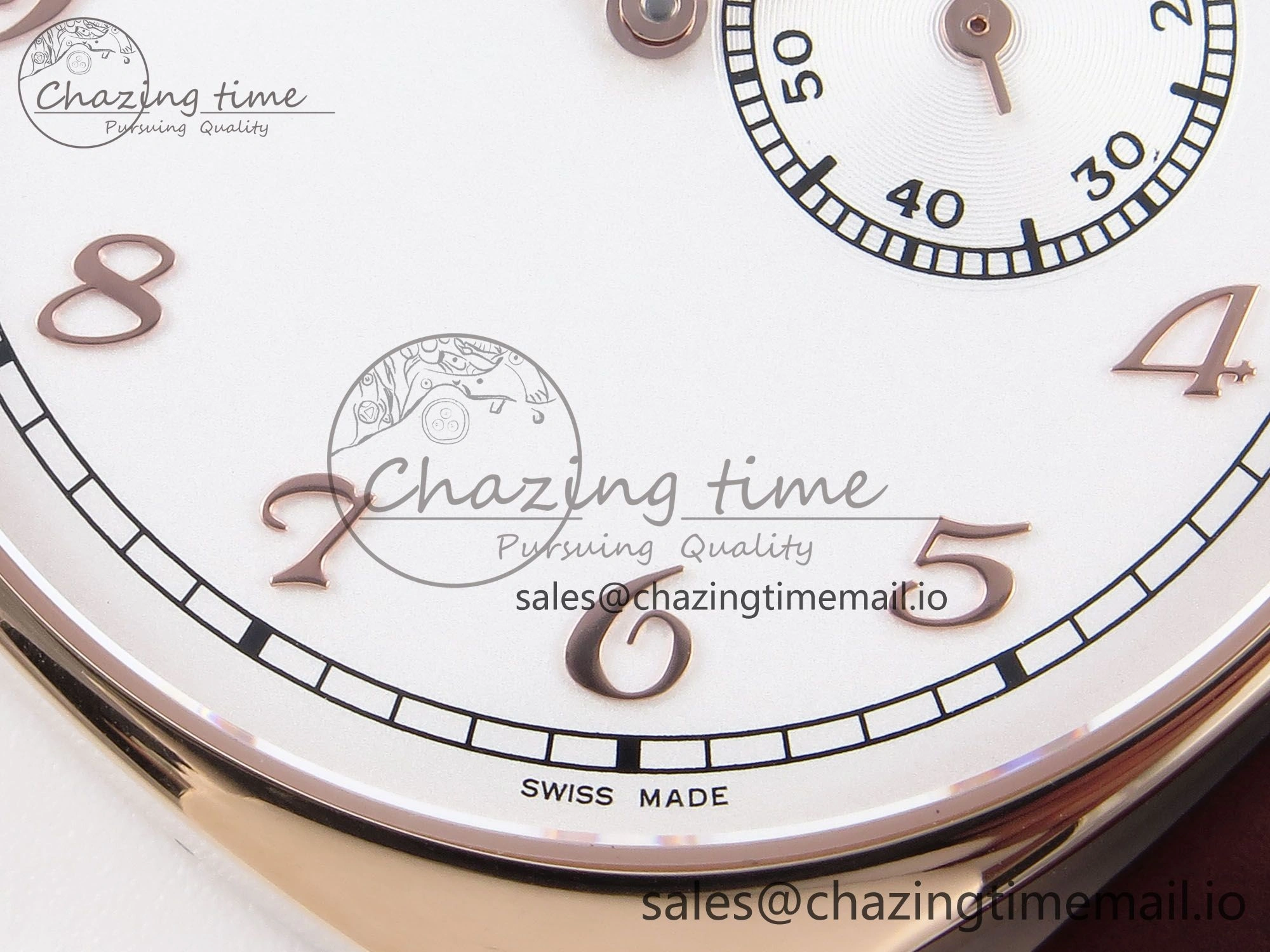 Historiques 82035 000R-9359 40mm RG AIF Best Edition White RG Dial on Brown Leather Strap A Breathable 9821