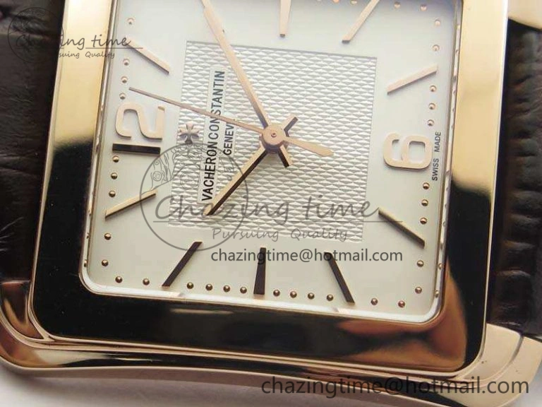 Youthful Historiques 86300 RG GSF 1:1 Best Edition White Dial On Leather Strap MIYOTA 9963