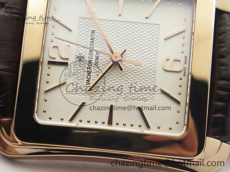 Youthful Historiques 86300 RG GSF 1:1 Best Edition White Dial On Leather Strap MIYOTA 9963