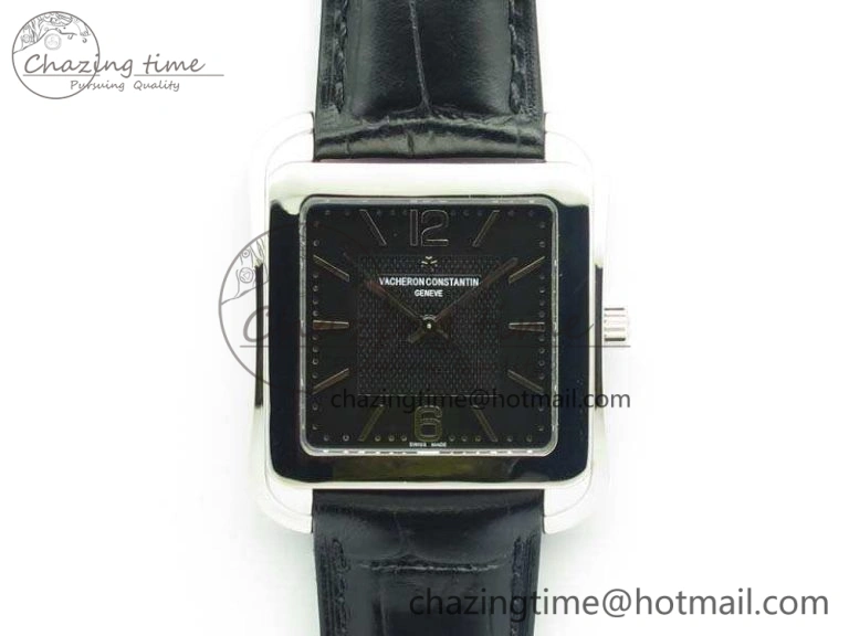 Historiques 86300 SS GSF 1:1 Best Edition Black Dial On Leather Strap MIYOTA Bright 9966