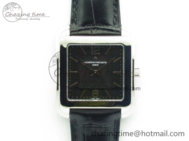 Historiques 86300 SS GSF 1:1 Best Edition Black Dial On Leather Strap MIYOTA Bright 9966