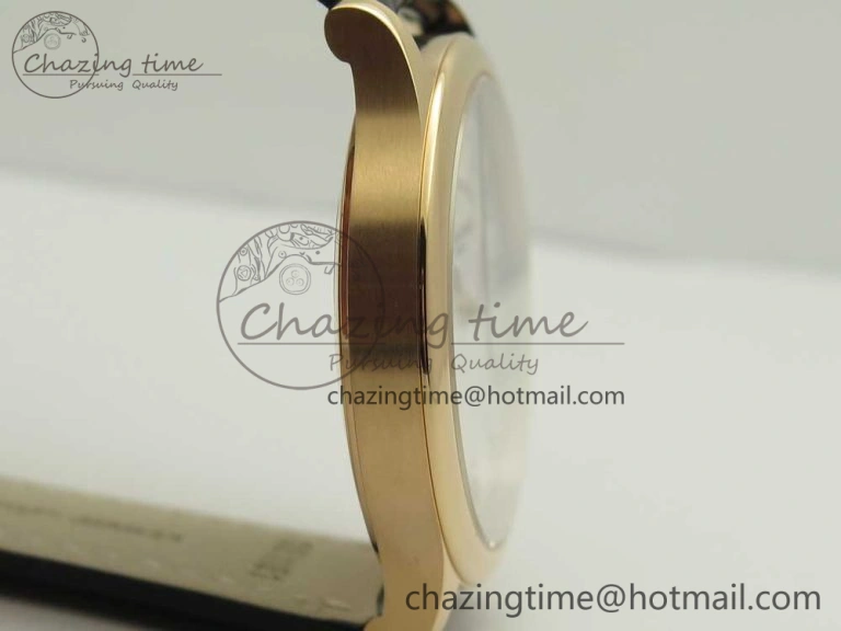 Efficient Historiques Chronomètre Royal 1907 RG GSF Best Edition White Dial on Brown Leather Strap MIYOTA 9939