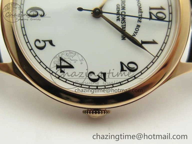 Efficient Historiques Chronomètre Royal 1907 RG GSF Best Edition White Dial on Brown Leather Strap MIYOTA 9939
