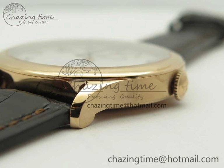 Efficient Historiques Chronomètre Royal 1907 RG GSF Best Edition White Dial on Brown Leather Strap MIYOTA 9939