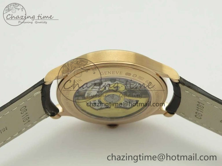 Efficient Historiques Chronomètre Royal 1907 RG GSF Best Edition White Dial on Brown Leather Strap MIYOTA 9939