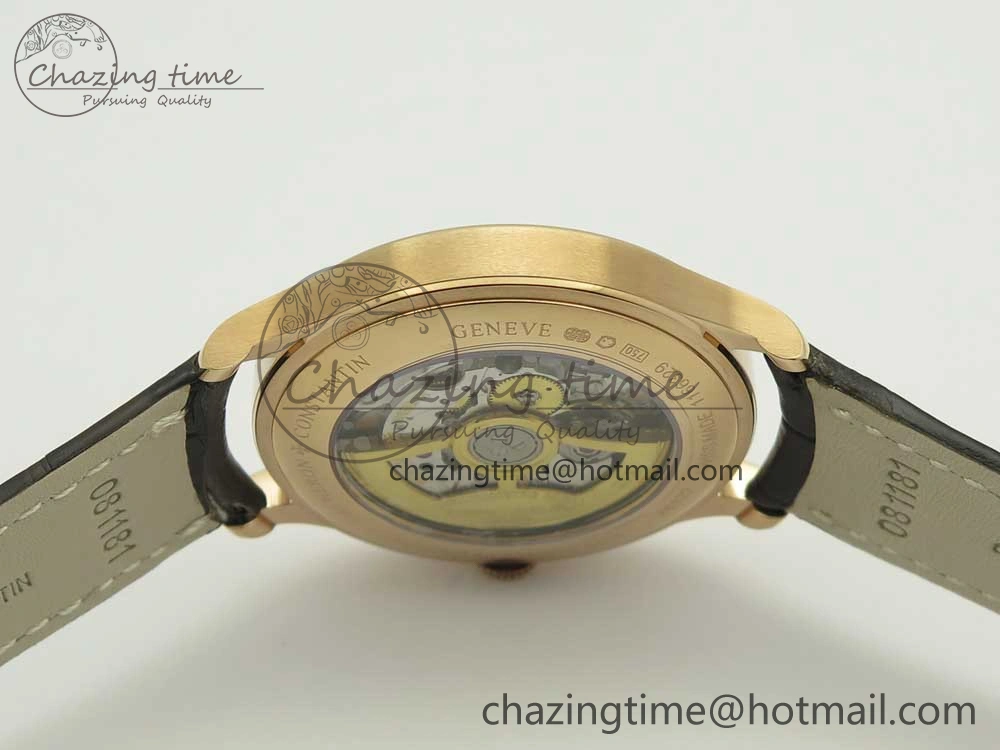 Efficient Historiques Chronomètre Royal 1907 RG GSF Best Edition White Dial on Brown Leather Strap MIYOTA 9939
