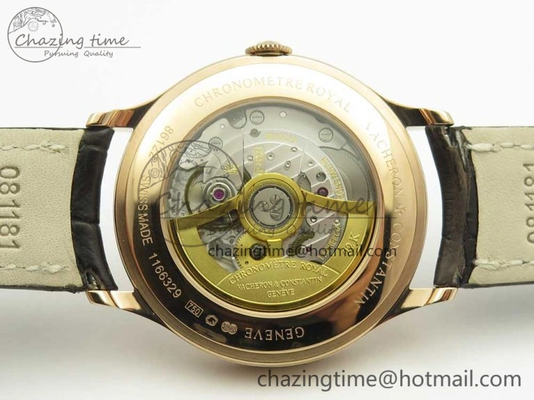 Efficient Historiques Chronomètre Royal 1907 RG GSF Best Edition White Dial on Brown Leather Strap MIYOTA 9939