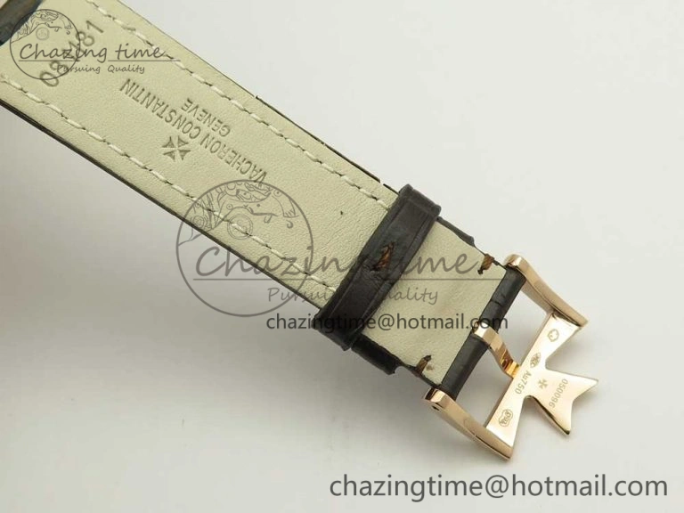 Efficient Historiques Chronomètre Royal 1907 RG GSF Best Edition White Dial on Brown Leather Strap MIYOTA 9939