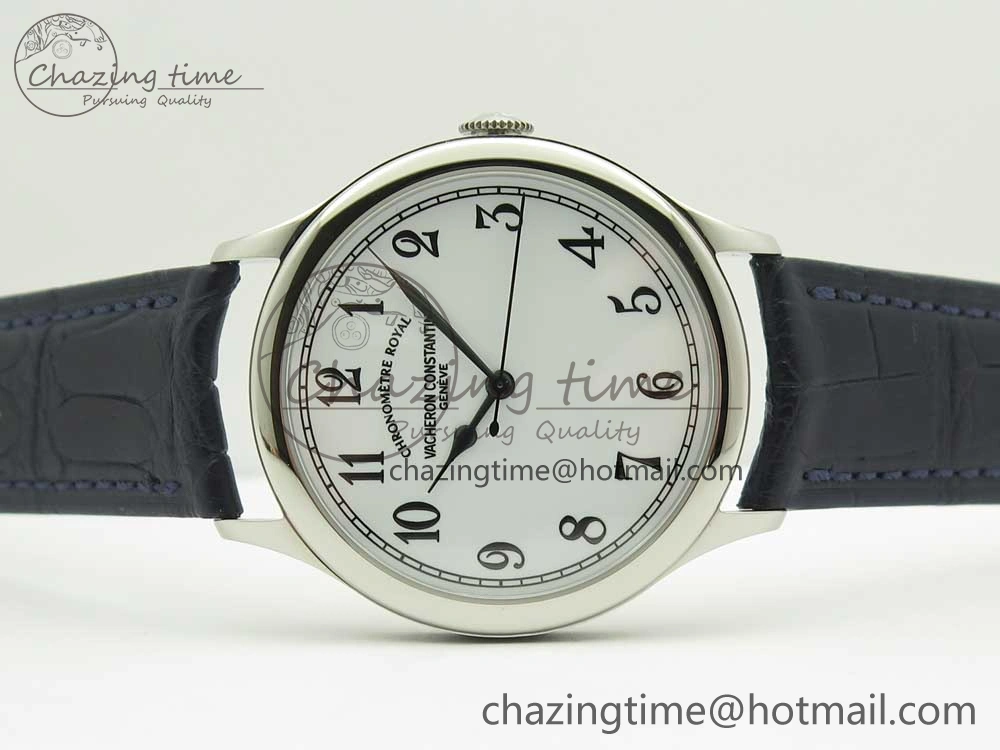 Historiques Chronomètre Royal 1907 SS GSF Best Edition White Dial on Blue Leather Strap MIYOTA Reliable 9937